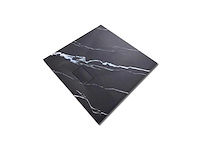 Mawialux douchebak 90x90cm - zwart marmer - afbeelding 1 van  3