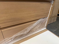 Mawialux eikenhout badkamermeubel - 100cm eiken natural - met hangkast - afbeelding 2 van  6