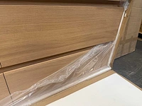 Mawialux eikenhout badkamermeubel - 100cm eiken natural - (met hangkast) - afbeelding 3 van  8