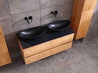 Mawialux eikenhout badkamermeubel 120cm (eiken natural) met (hangkast) - afbeelding 12 van  49