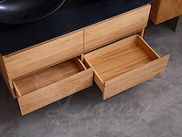 Mawialux eikenhout badkamermeubel 120cm (eiken natural) met (hangkast) - afbeelding 13 van  49