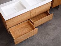 Mawialux eikenhout badkamermeubel 120cm (eiken natural) - afbeelding 4 van  47