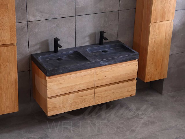 Mawialux eikenhout badkamermeubel 120cm (eiken natural) - afbeelding 9 van  47