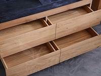 Mawialux eikenhout badkamermeubel 120cm (eiken natural) - afbeelding 6 van  47