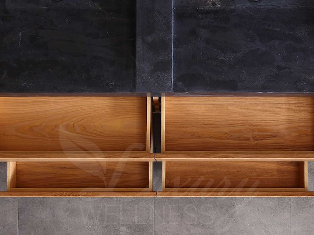 Mawialux eikenhout badkamermeubel 120cm (eiken natural) - afbeelding 9 van  47