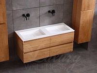 Mawialux eikenhout badkamermeubel 120cm (eiken natural) - afbeelding 47 van  47