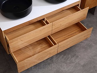 Mawialux eikenhout badkamermeubel 120cm (eiken natural) - afbeelding 17 van  47