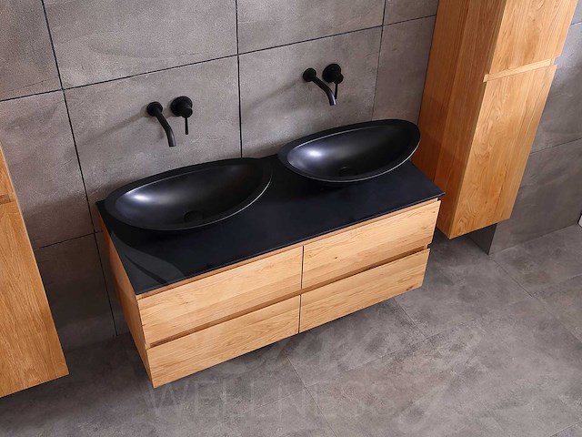 Mawialux eikenhout badkamermeubel 120cm (eiken natural) - afbeelding 23 van  47