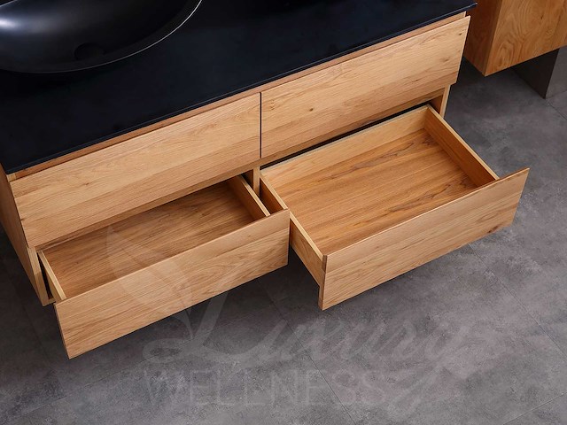Mawialux eikenhout badkamermeubel 120cm (eiken natural) - afbeelding 24 van  47