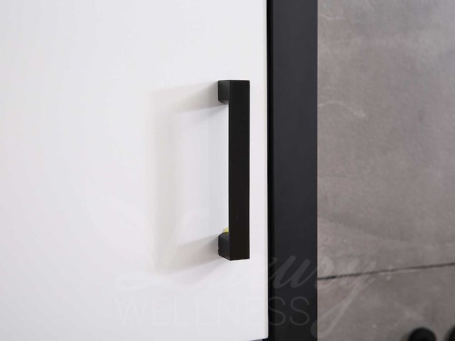 Mawialux eikenhout badkamermeubel 120cm met hangkast - mat wit - afbeelding 7 van  23