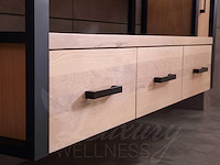 Mawialux eikenhout badkamermeubel 150cm met 2 hangkasten - afbeelding 4 van  30