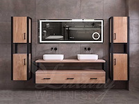 Mawialux eikenhout badkamermeubel 150cm met 2 hangkasten - afbeelding 12 van  30