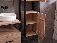 Mawialux eikenhout badkamermeubel 150cm met 2 hangkasten - afbeelding 18 van  30