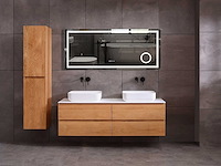 Mawialux eikenhout badkamermeubel 160cm (eiken natural) - afbeelding 23 van  28