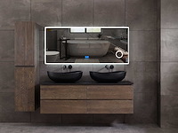 Mawialux eikenhout badmeubelset 2-persoons 140cm - grey smoked - afbeelding 11 van  18