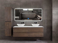 Mawialux eikenhout badmeubelset 2-persoons 140cm - grey smoked - afbeelding 1 van  18