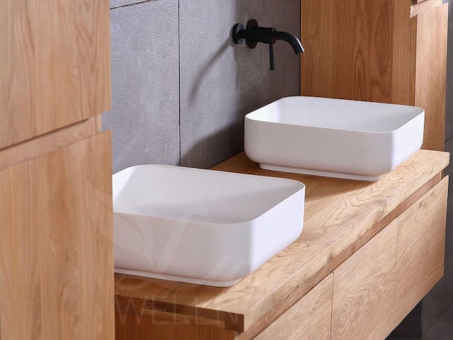 Mawialux eikenhout badmeubelset (zonder hangkast) 150 of 180cm (in 4 kleuren mogelijk) - afbeelding 8 van  28