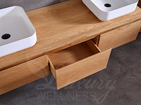 Mawialux eikenhout badmeubelset (zonder hangkast) 150 of 180cm (in 4 kleuren mogelijk) - afbeelding 10 van  28