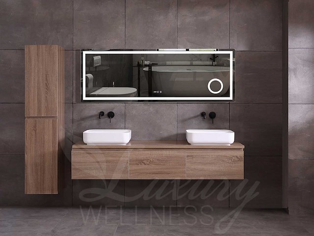 Mawialux eikenhout badmeubelset (zonder hangkast) 150 of 180cm (in 4 kleuren mogelijk) - afbeelding 22 van  28