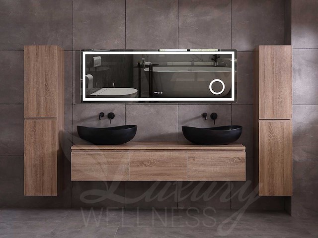 Mawialux eikenhout badmeubelset (zonder hangkast) 150 of 180cm (in 4 kleuren mogelijk) - afbeelding 12 van  28