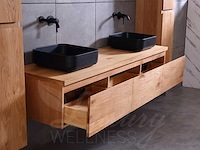 Mawialux eikenhout badmeubelset (zonder hangkast) 150 of 180cm (in 4 kleuren mogelijk) - afbeelding 28 van  28