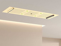 Mawialux exclusieve inbouw regendouche met 5 functies en bluetooth - geborsteld goud - afbeelding 4 van  5