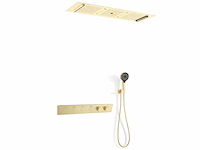 Mawialux exclusieve inbouw regendouche met 5 functies en bluetooth - geborsteld goud - afbeelding 1 van  5
