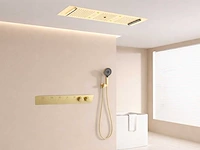 Mawialux exclusieve inbouw regendouche met 5 functies en bluetooth - geborsteld goud - afbeelding 1 van  5