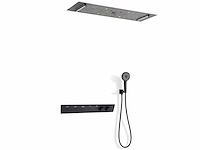 Mawialux exclusieve inbouw regendouche met 5 functies en bluetooth - mat zwart - afbeelding 1 van  5