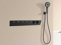 Mawialux exclusieve inbouw regendouche met 5 functies en bluetooth - mat zwart - afbeelding 4 van  5