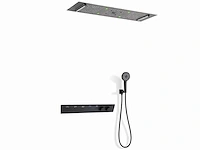 Mawialux exclusieve inbouw regendouche met 5 functies en bluetooth - mat zwart