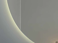 Mawialux half rond design led spiegel (130-160cm keuze) - afbeelding 3 van  7