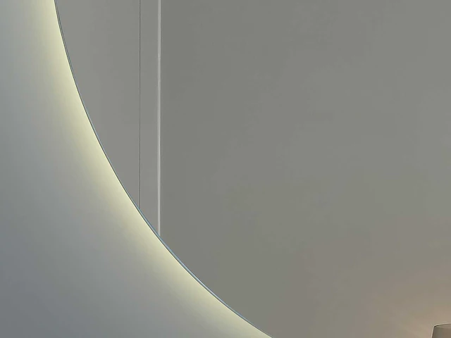 Mawialux half rond design led spiegel (80-120cm keuze) - afbeelding 3 van  7