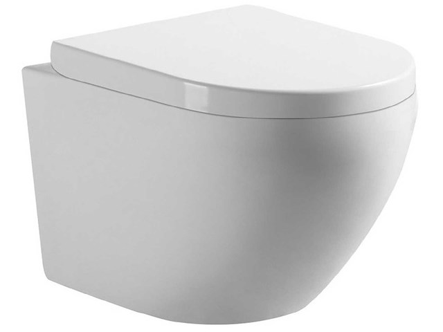 Mawialux hangend rimless toilet - alaska - glans wit - afbeelding 1 van  10