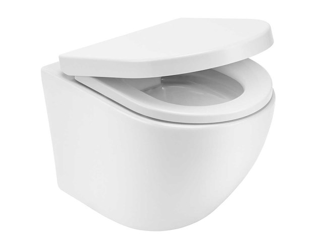 Mawialux hangend rimless toilet - alaska - glans wit - afbeelding 3 van  10