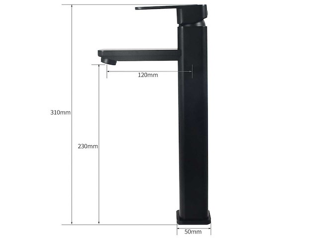 Mawialux hoge wastafelkraan - keuze uit 4 kleuren - afbeelding 1 van  5