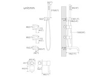 Mawialux inbouw badkraan - gunmetal gray - afbeelding 2 van  8