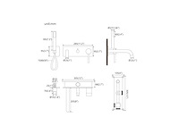 Mawialux inbouw badkraan (keuze uit 3 kleuren) - afbeelding 20 van  24