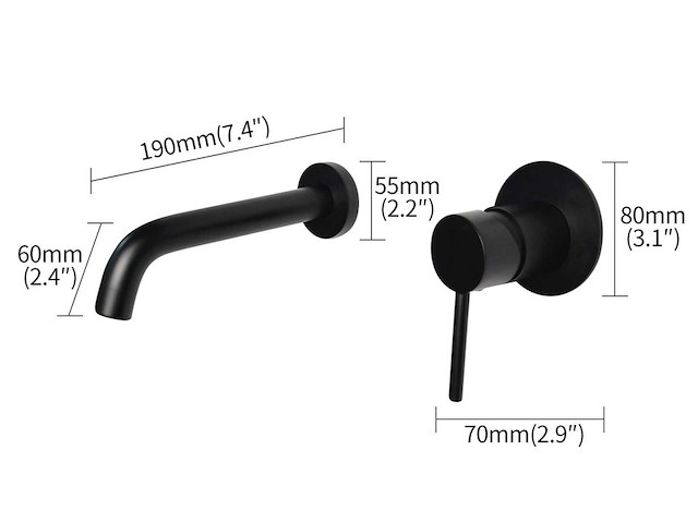 Mawialux inbouw muurkranen (in meerdere kleuren beschikbaar) - afbeelding 4 van  8