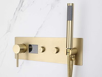 Mawialux inbouw regendouche - digitaal display - geborsteld goud - afbeelding 8 van  33