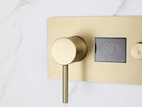 Mawialux inbouw regendouche - digitaal display - geborsteld goud - afbeelding 10 van  33