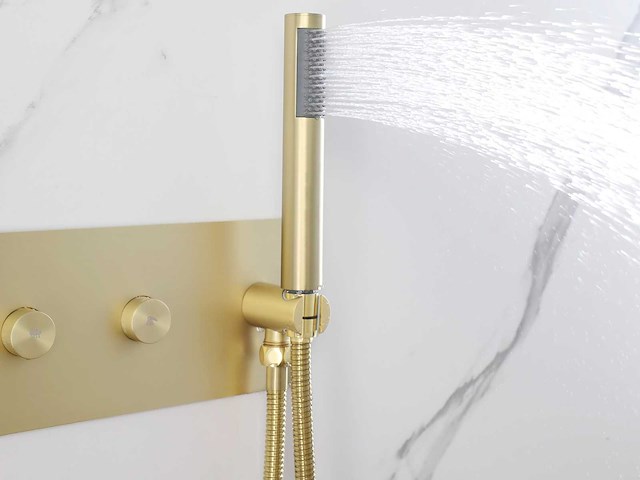 Mawialux inbouw regendouche - digitaal display - geborsteld goud - afbeelding 17 van  33