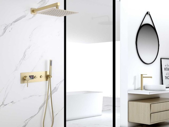 Mawialux inbouw regendouche - digitaal display - rvs - afbeelding 7 van  8