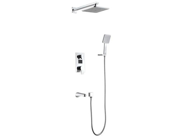 Mawialux inbouw regendouche chroom - digitaal display - afbeelding 1 van  12