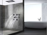 Mawialux inbouw regendouche mat zwart met massagejets - afbeelding 4 van  12