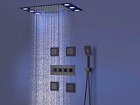 Mawialux inbouw regendouche mat zwart met massagejets - afbeelding 10 van  12