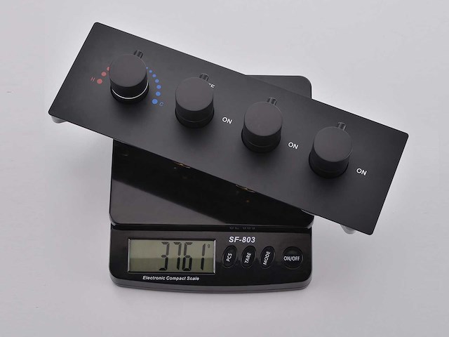 Mawialux inbouw regendouche mat zwart met massagejets - afbeelding 4 van  7