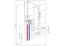 Mawialux inbouw regendouche met (mat zwart of gunmetal grey) - afbeelding 5 van  14