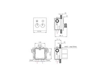 Mawialux inbouw regendouche met (mat zwart of gunmetal grey) - afbeelding 8 van  10