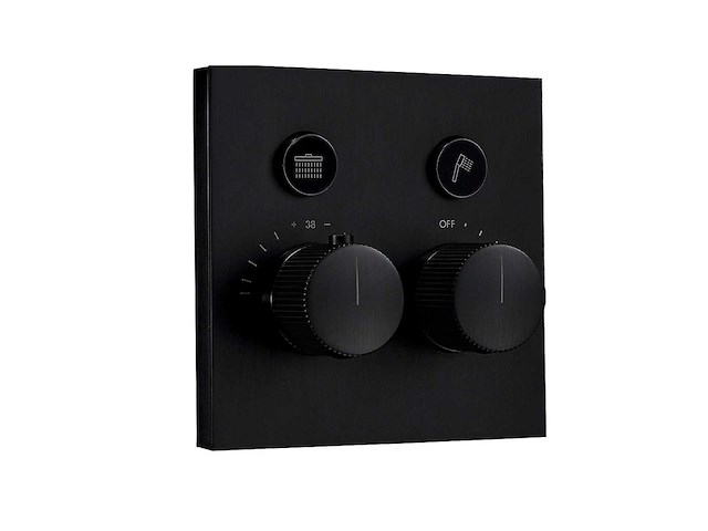 Mawialux inbouw regendouche met (mat zwart of gunmetal grey) - afbeelding 2 van  10